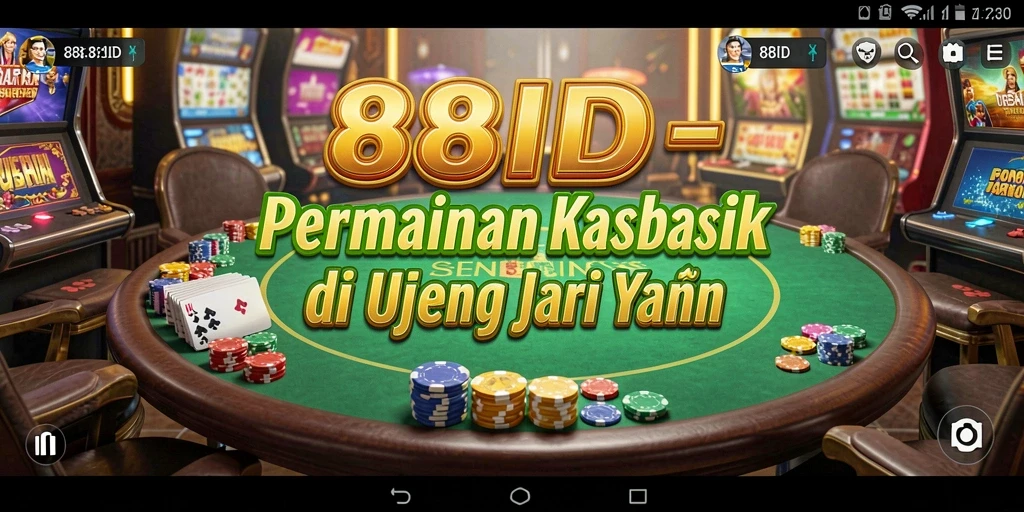 Tampilan permainan kasino yang menarik dan mendebarkan di 88ID.