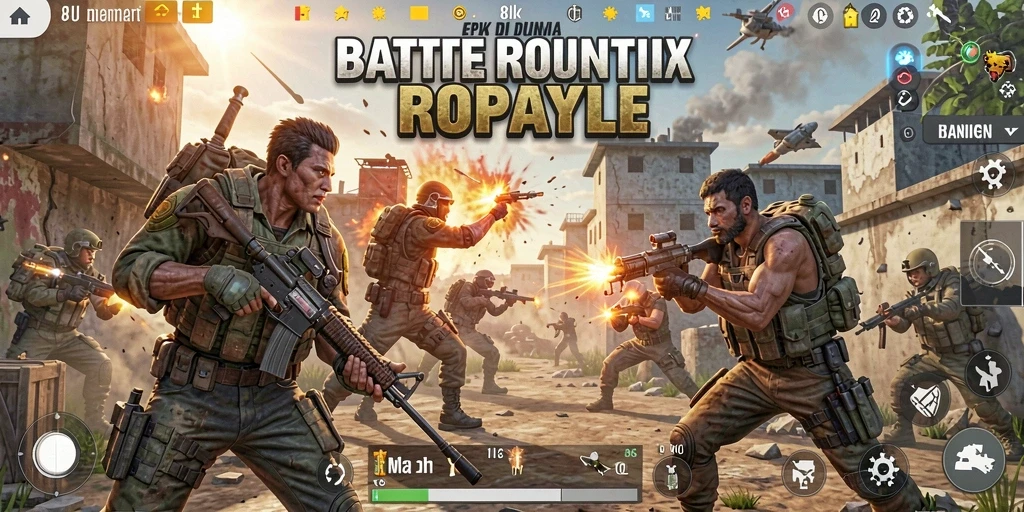 Gameplay seru dalam pertarungan Battle Royale di 8II