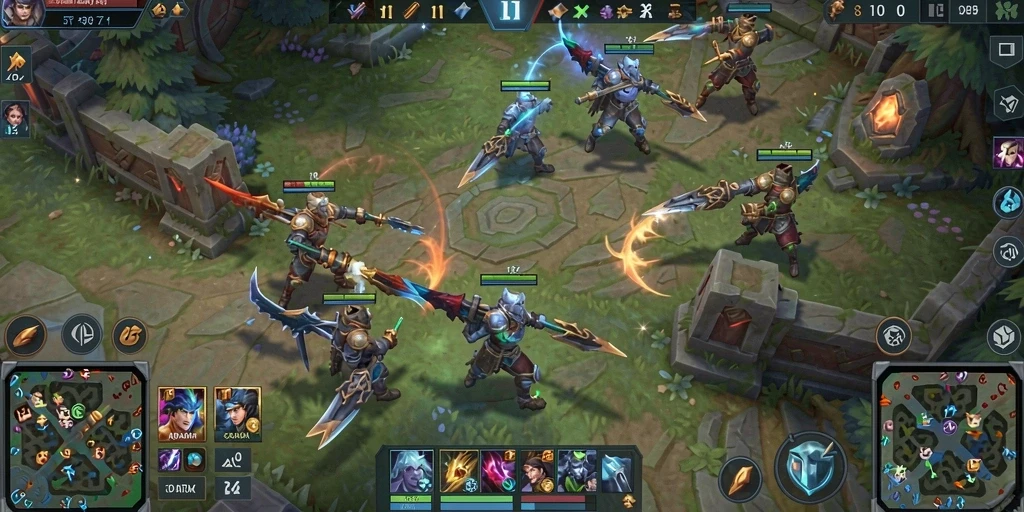 Gameplay seru dengan pertarungan tim yang mendebarkan di ADAM77.