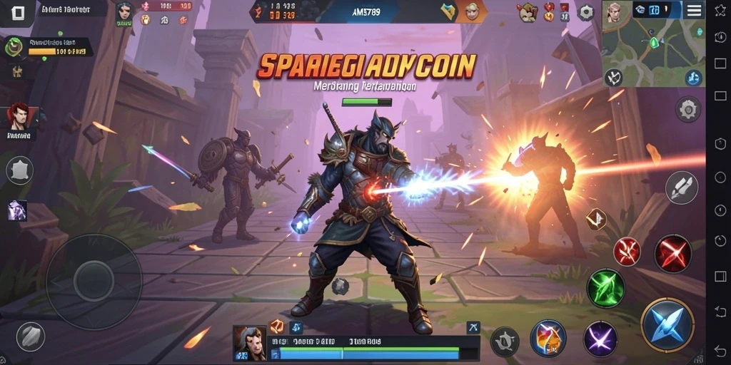 Tangkapan layar utama AMS789 menampilkan aksi strategis yang mendebarkan.