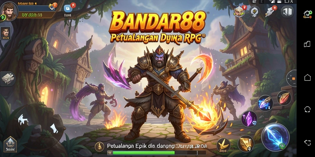 Tampilan gameplay BANDAR88 yang penuh aksi dan petualangan.