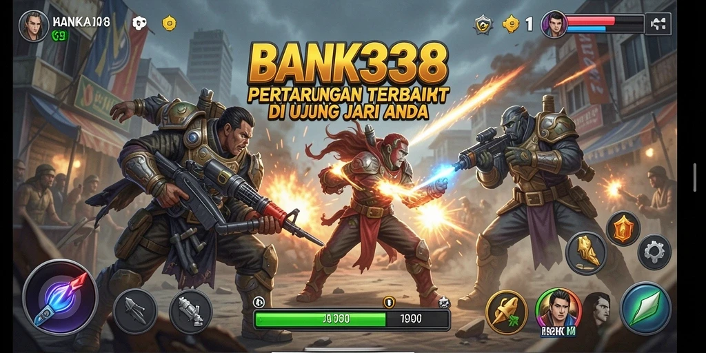 Gameplay BANK338 yang seru dan adiktif, penuh aksi pertarungan.