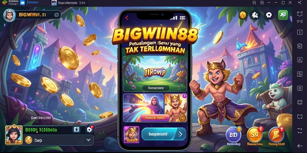 Tampilan gameplay seru dalam BIGWIN88 saat menjelajahi dunia petualangan.