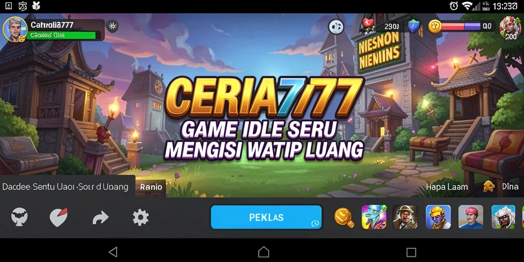 Tampilan gameplay CERIA777 yang penuh warna dan menarik.
