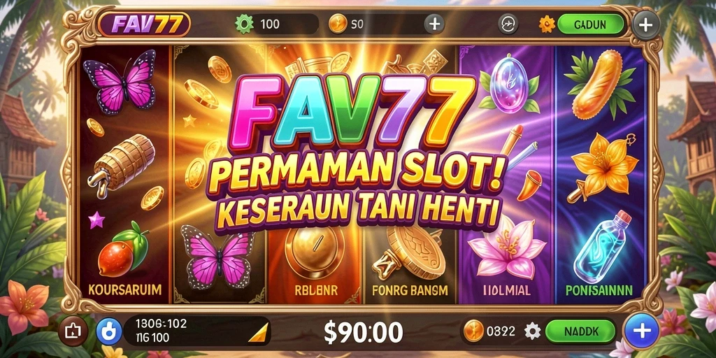 Gameplay menarik dalam FAV77 dengan berbagai tema slot yang meriah.