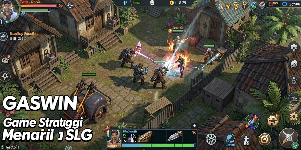 Tampilan gameplay menegangkan di GASWIN dengan strategi yang kompleks.