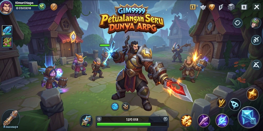 Tampilan menarik dari gameplay GIM999 yang seru dan mendebarkan.