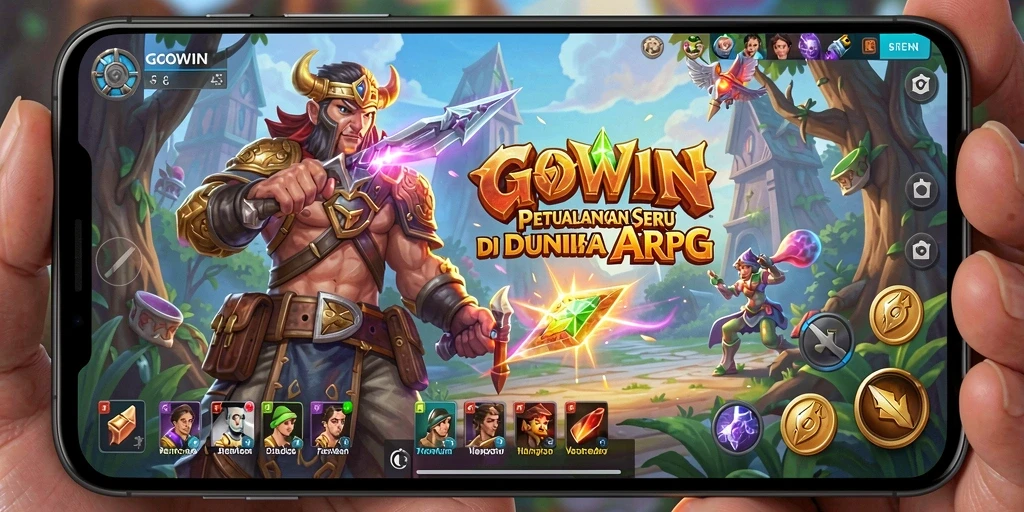 Tampilan gameplay GOWIN yang menakjubkan dalam pertempuran ARPG.
