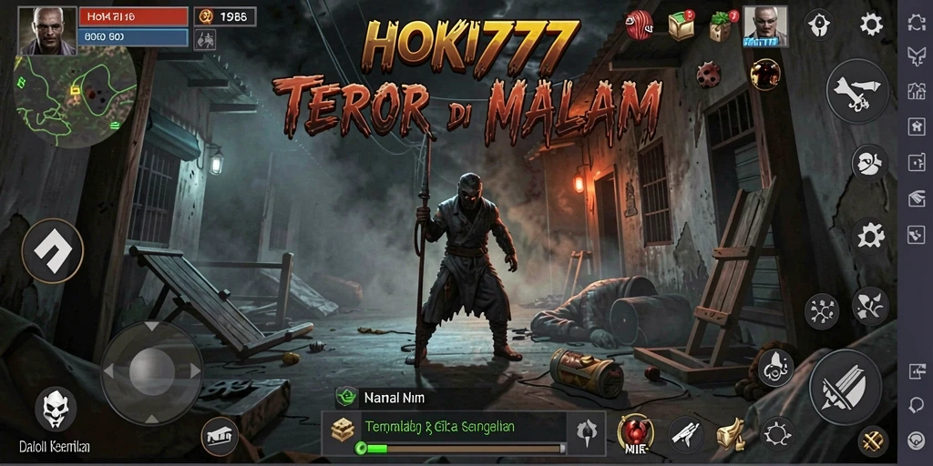 Tampilan gameplay HOKI777 yang menegangkan dan menyeramkan.