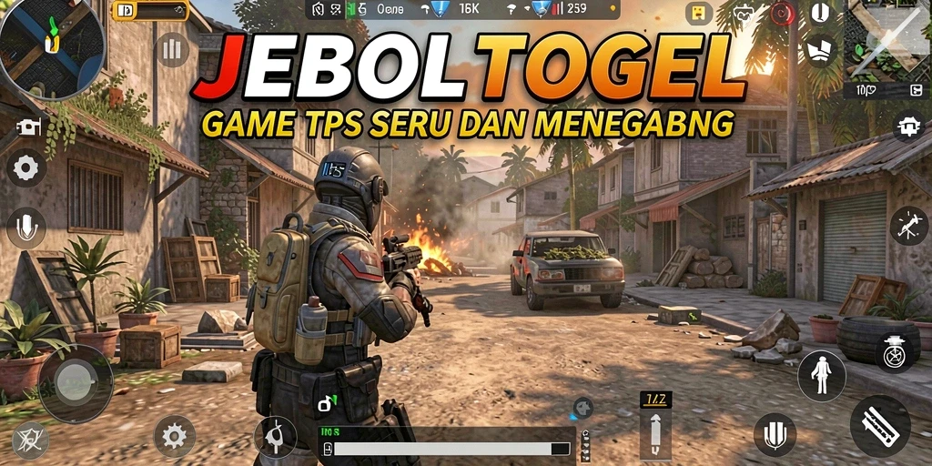 Tampilan gameplay epik dalam JEBOLTOGEL dengan aksi tembak-menembak.