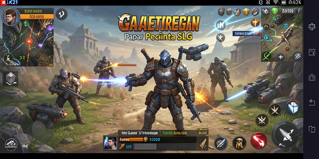 Screenshot utama LK21 menampilkan aksi seru dalam gameplay SLG.