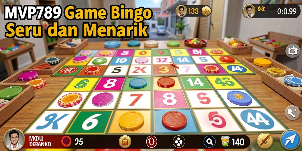 Screenshot utama MVP789 menampilkan gameplay Bingo yang seru dan interaktif.