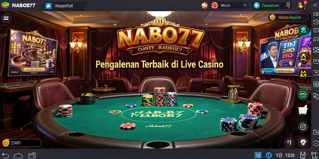 Tampilan gameplay hebat di Live Casino NABOB77.