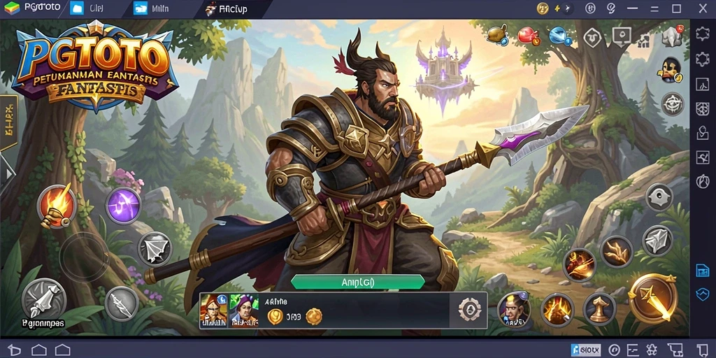 Screenshot gameplay PGTOTO dengan aksi seru dalam pertempuran ARPG.