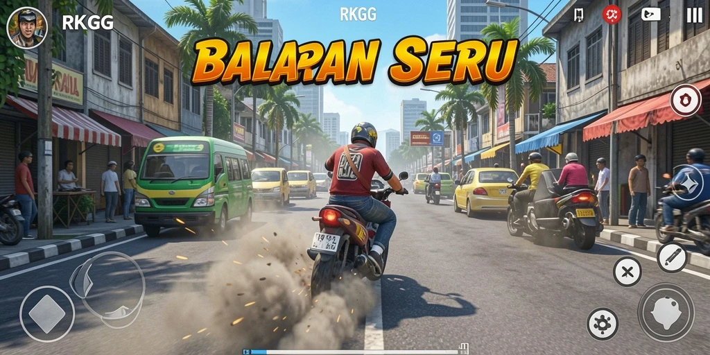 Tampak menegangkan saat mobil beraksi di trek balap.