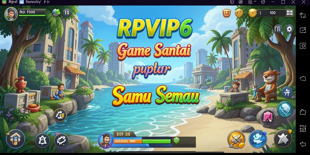 Tampilan gameplay RPVIP6 yang ceria dan menghibur.