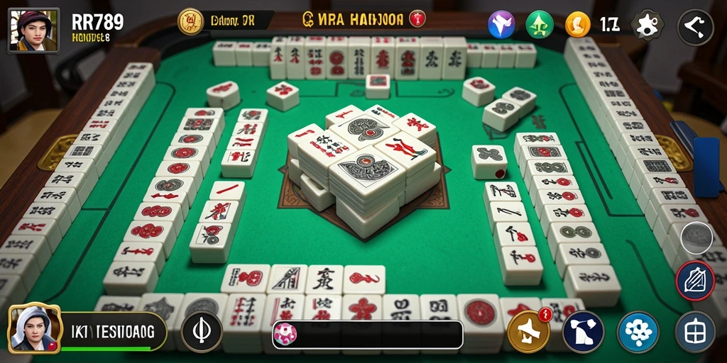 Tampilan gameplay menarik dari RR789 yang penuh tantangan Mahjong.