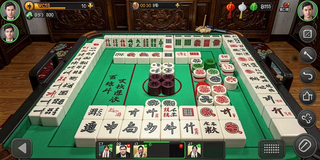 Tampilan menarik dari gameplay Mahjong di VC55 menunjukkan keseruan bermain.